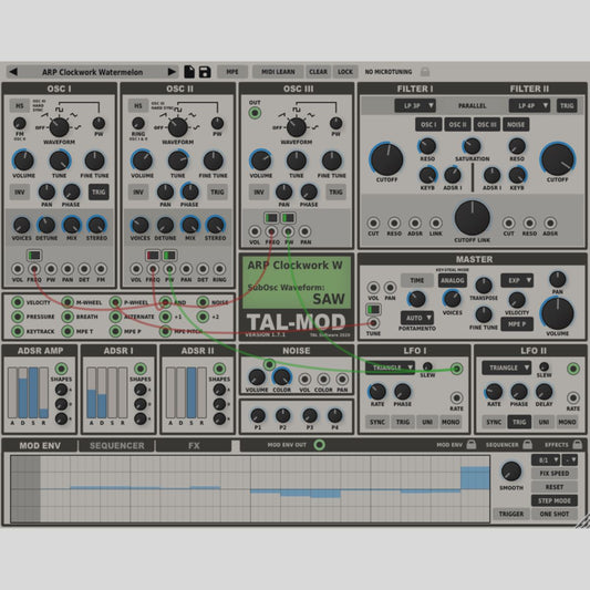 TAL SOFTWARE TAL Mod Synthesizer Virtual Instrument
