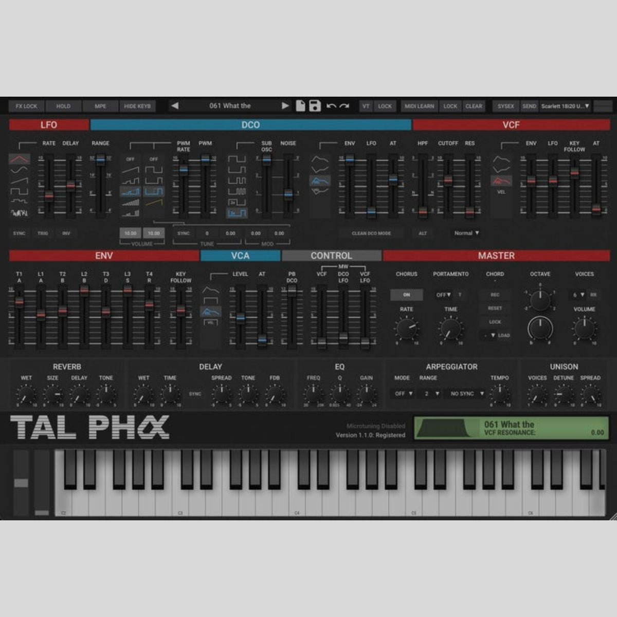 TAL SOFTWARE TAL Pha Audio Plug-in