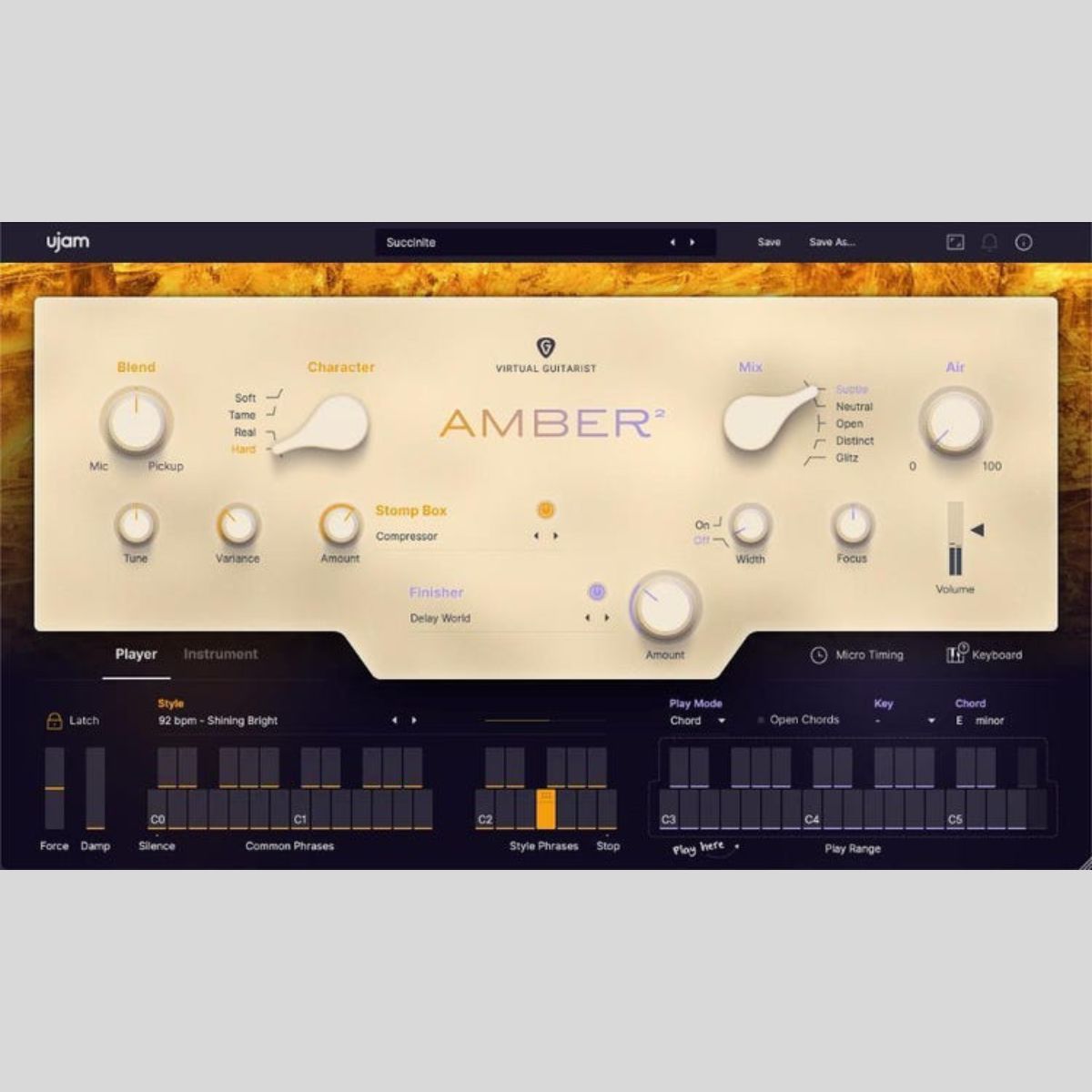 UJAM AMBER 2 Audio Plug-in Audio Plug-in Audio Plug-in