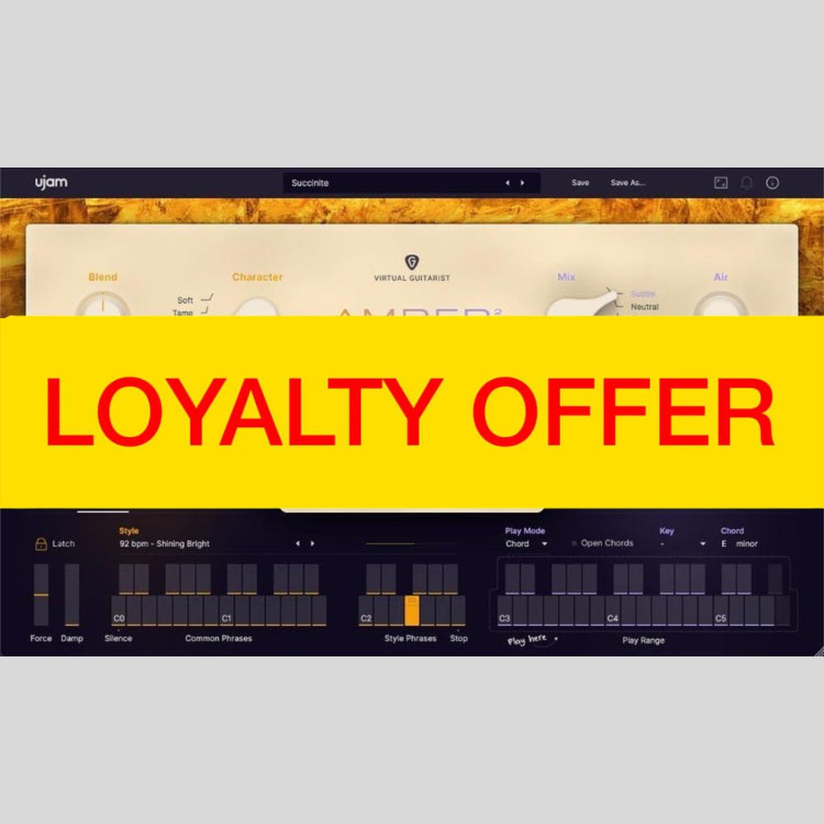 UJAM AMBER 2 Loyalty Offer Audio Plug-in Audio Plug-in Audio Plug-in