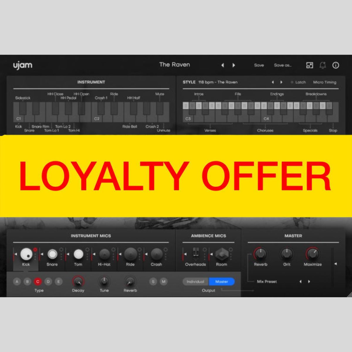 UJAM BRUTE Loyalty Offer Audio Plug-in Audio Plug-in Audio Plug-in