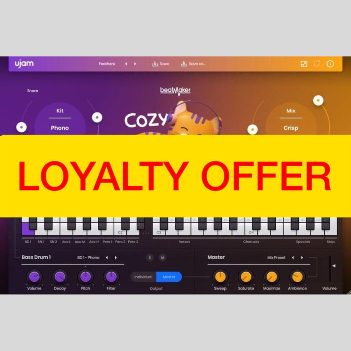 UJAM COZY Loyalty Offer Audio Plug-in Audio Plug-in Audio Plug-in