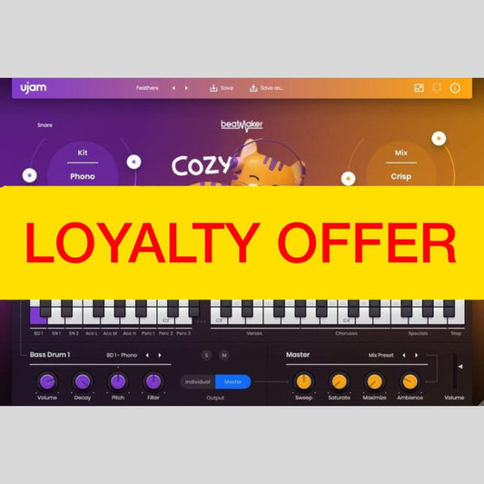 UJAM COZY Loyalty Offer Audio Plug-in Audio Plug-in Audio Plug-in