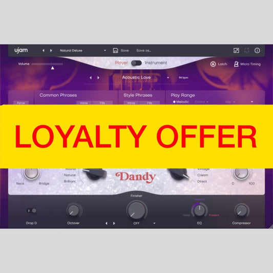 UJAM DANDY Loyalty Offer Audio Plug-in Audio Plug-in Audio Plug-in