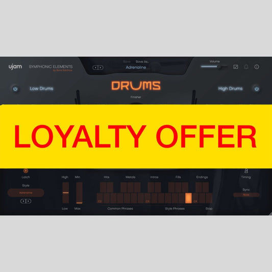 UJAM DRUMS Loyalty Offer Audio Plug-in Audio Plug-in Audio Plug-in