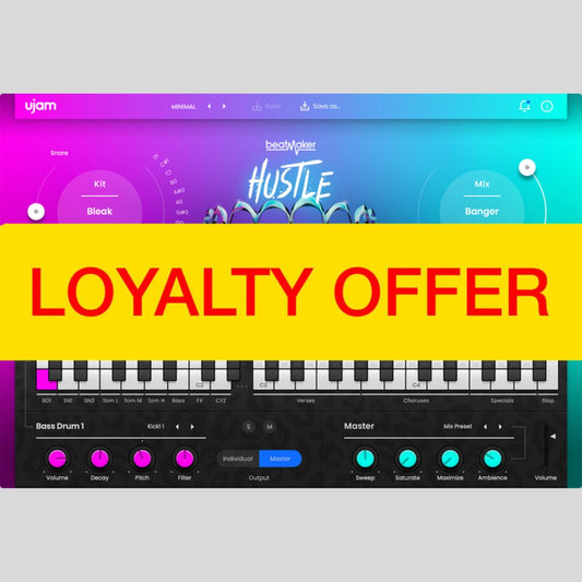 UJAM HUSTLE 2 Loyalty Offer Audio Plug-in Audio Plug-in Audio Plug-in