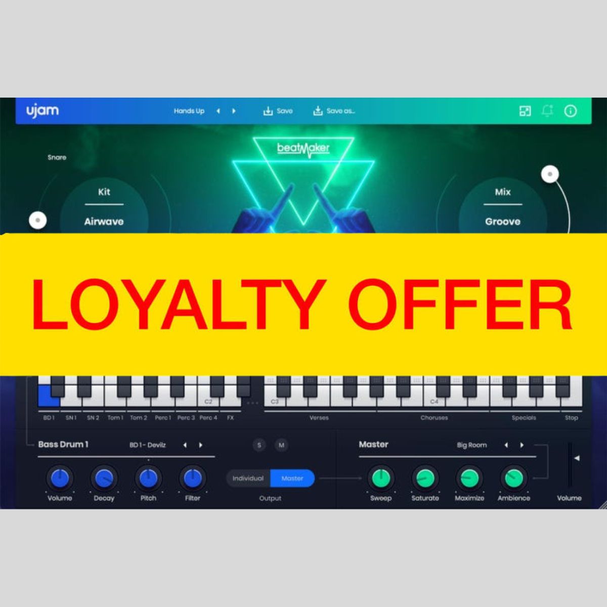UJAM HYPE Loyalty Offer Audio Plug-in Audio Plug-in Audio Plug-in