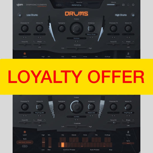 UJAM Hans Zimmer’s Drums & Percussion Bundle Loyal Plug-in Bundle Audio Plug-in Audio Plug-in