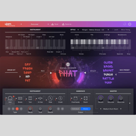 UJAM PHAT 2 Audio Plug-in Audio Plug-in Audio Plug-in