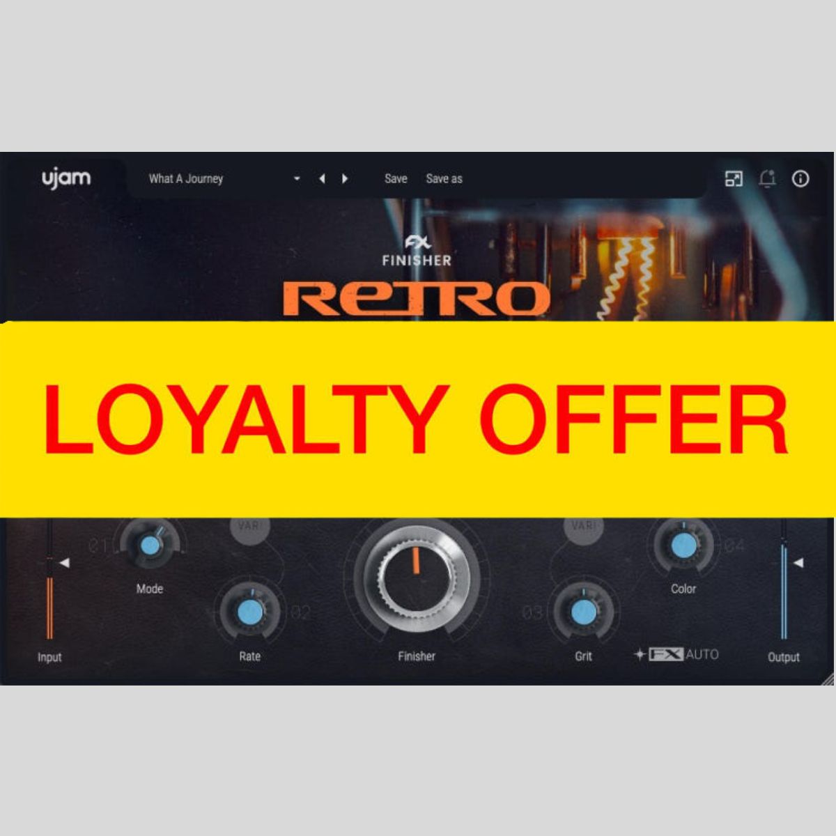UJAM RETRO Loyalty Offer Audio Plug-in Audio Plug-in Audio Plug-in