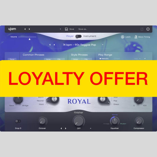 UJAM ROYAL 2 Loyalty Offer Audio Plug-in Audio Plug-in Audio Plug-in