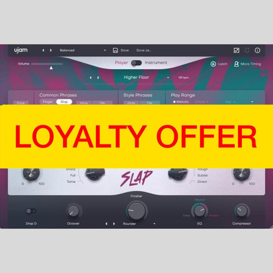 UJAM SLAP Loyalty Offer Audio Plug-in Audio Plug-in Audio Plug-in