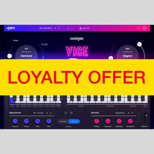 UJAM VICE Loyalty Offer Audio Plug-in Audio Plug-in Audio Plug-in