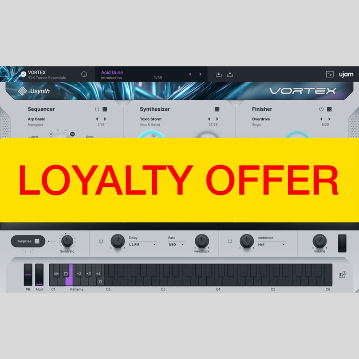 UJAM VORTEX Loyalty Offer Audio Plug-in Audio Plug-in Audio Plug-in