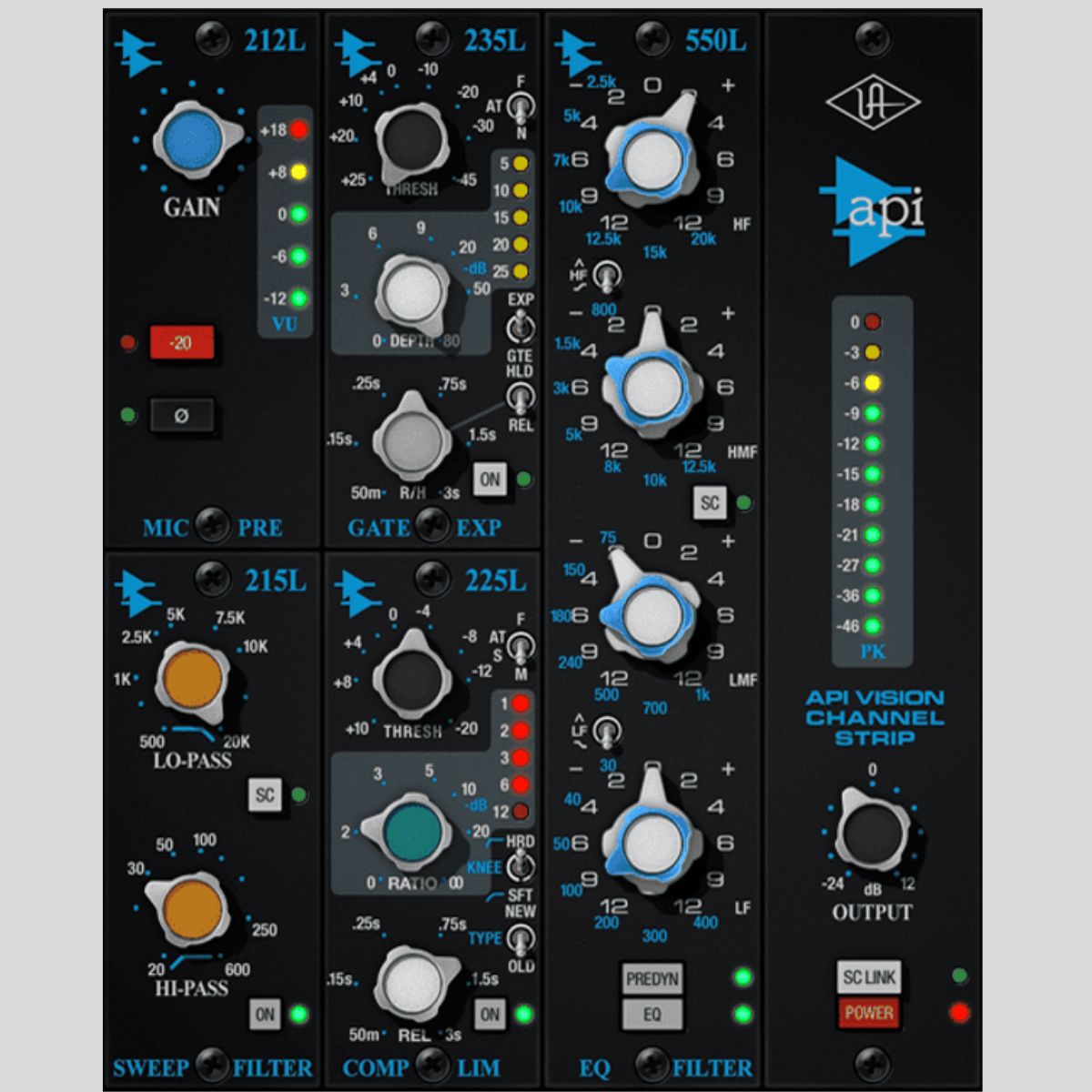Vision Channel Universal Audio API Vision Channel Strip UAD Plug-in Collection – Wavy ...
