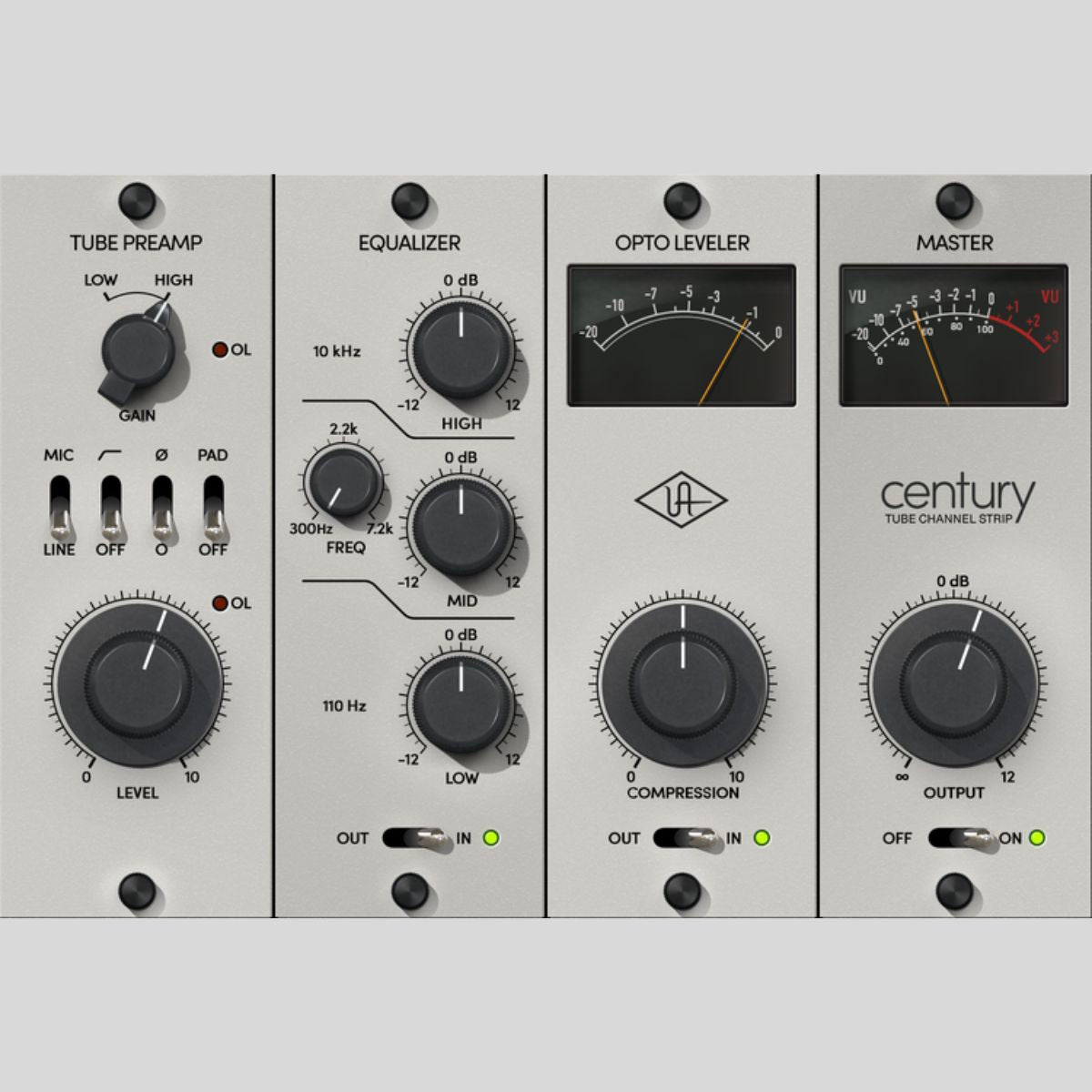 Universal Audio Century Tube Channel Strip UAD Plug-in