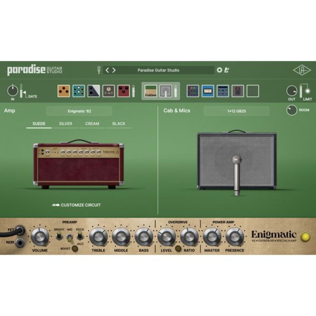 Universal Audio Paradise Guitar Studio Amplifier and Effects Plug-in