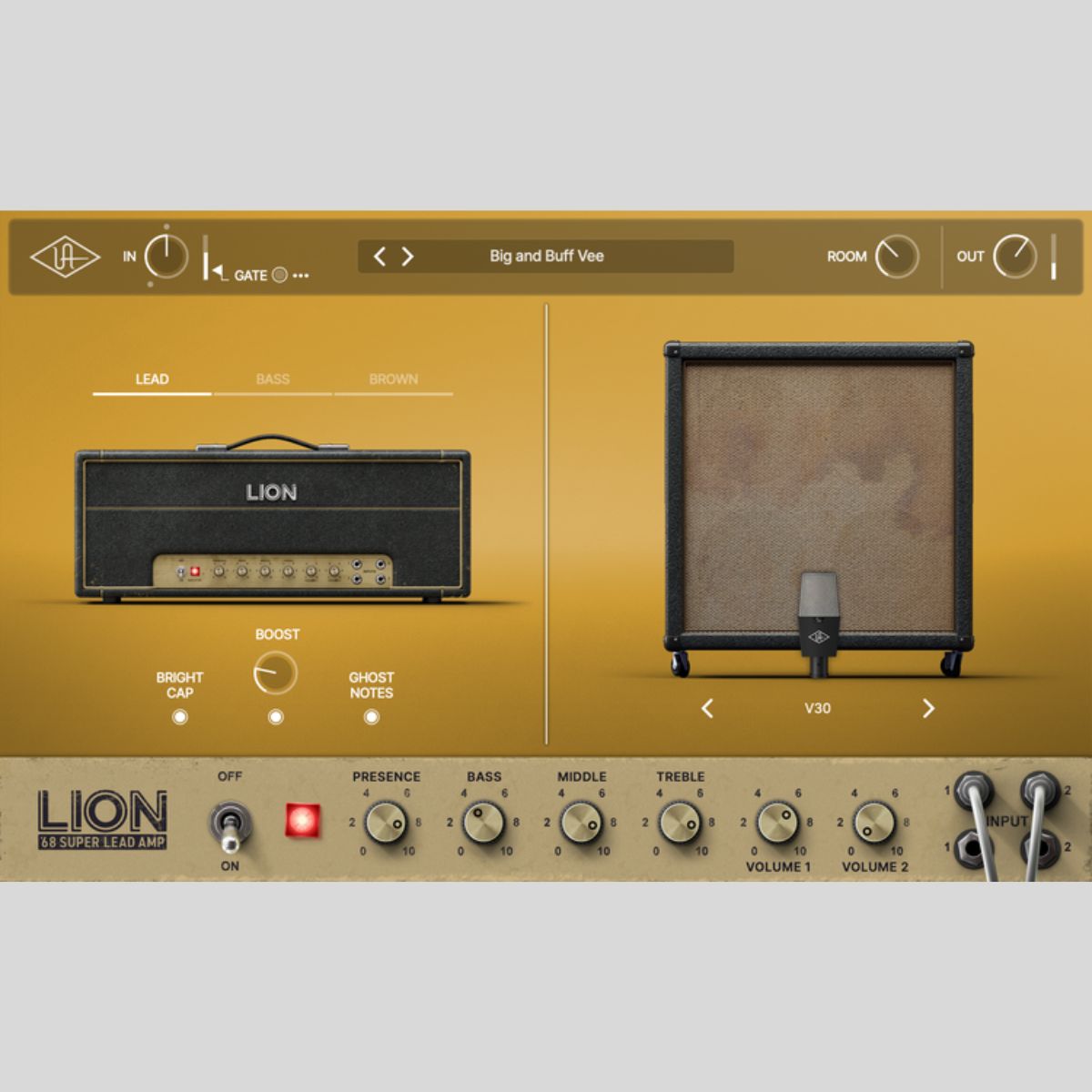Universal Audio UAD Lion '68 Super Lead Amplifier Plug-in