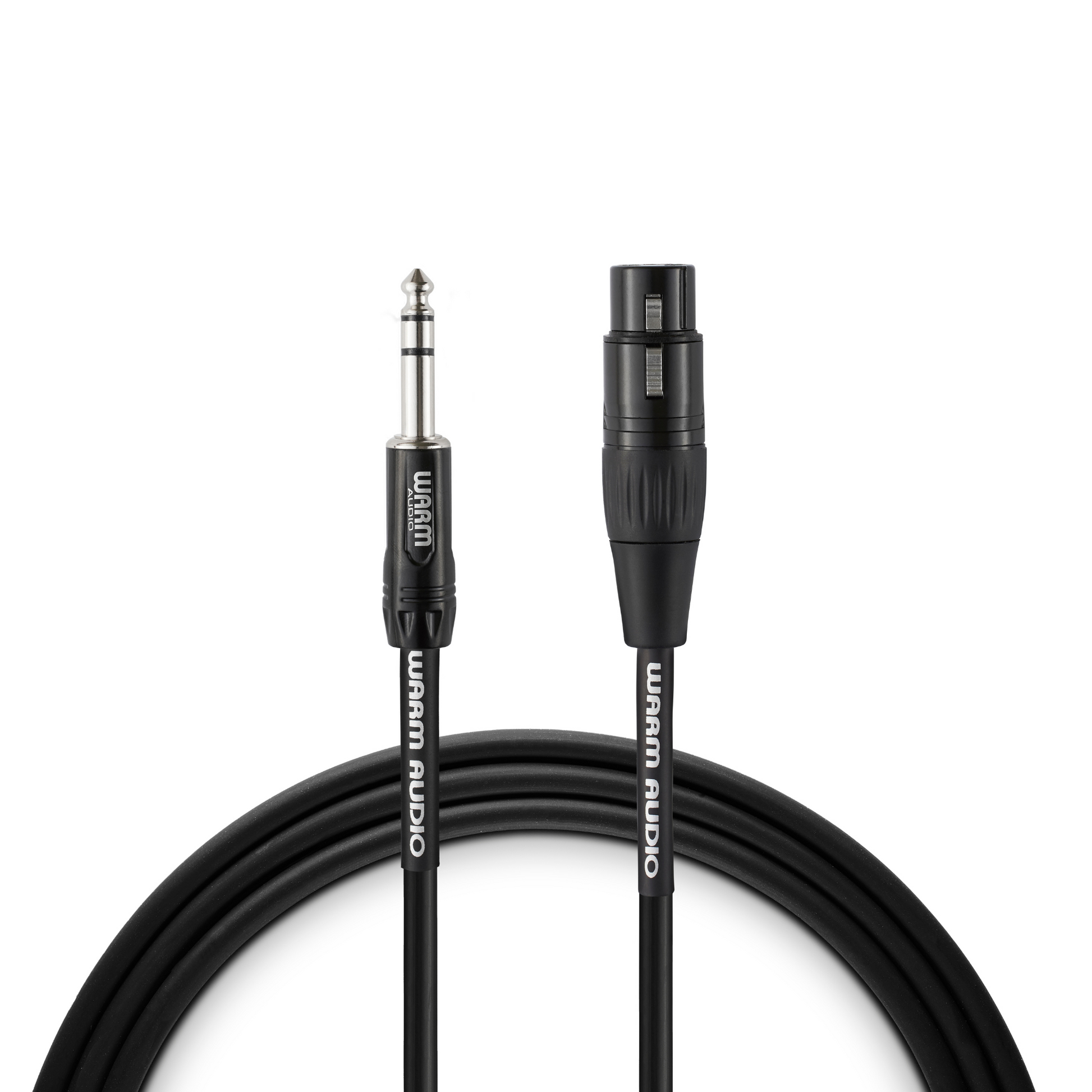 Warm Audio Pro Silver XLR Female to TRS Male Cable - 3-foot Wavy Pro Audio