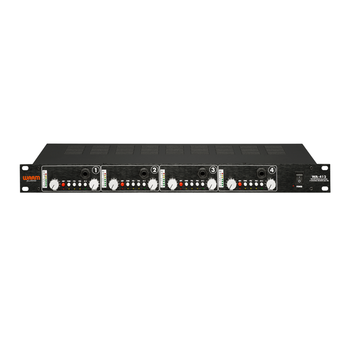 Warm Audio WA-412 4-channel Microphone Preamp Wavy Pro Audio