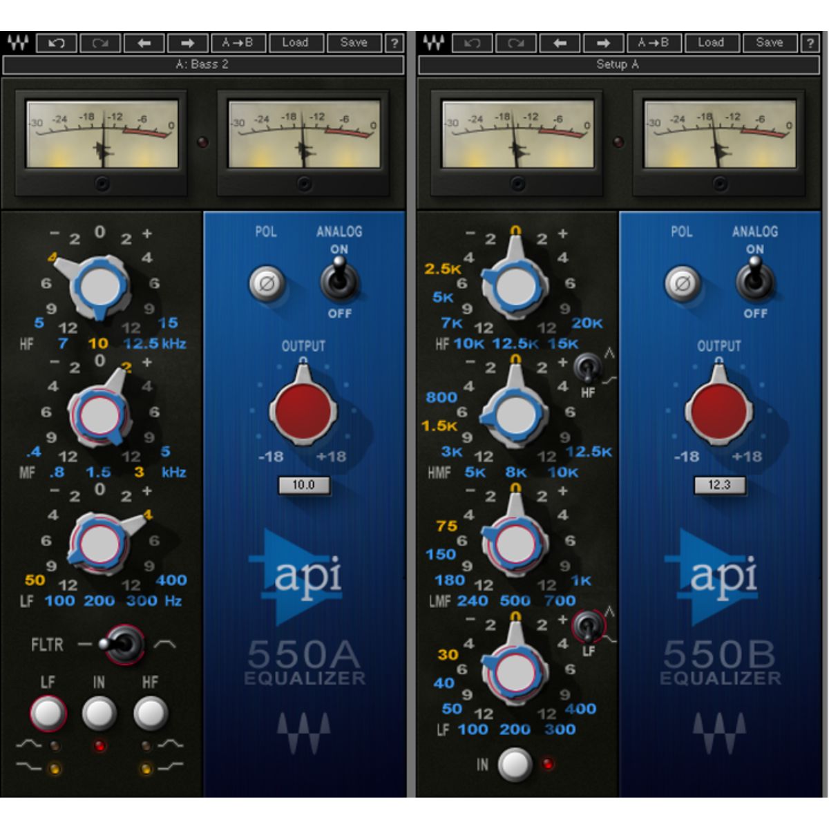 Waves API 550 A + API 550 B Equalizer Plug-in Suite Wavy Pro Audio