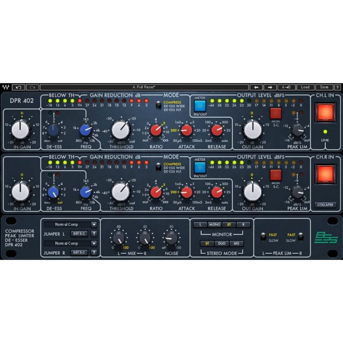 Waves BSS DPR-402 Stereo Dynamics Plug-in Wavy Pro Audio