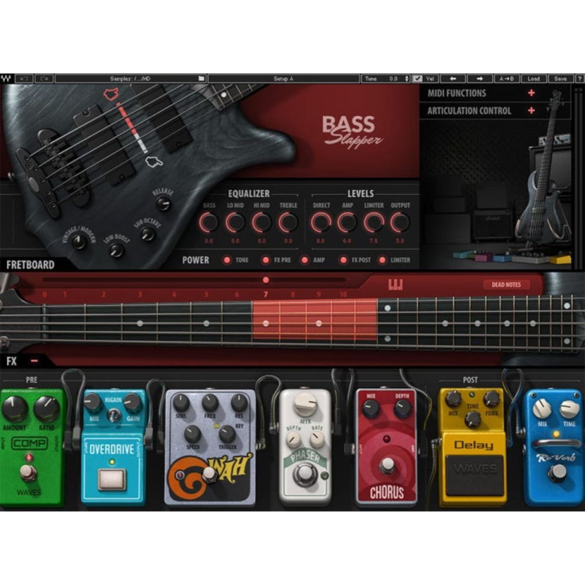 Waves Bass Slapper Virtual Instrument Plug-in Wavy Pro Audio