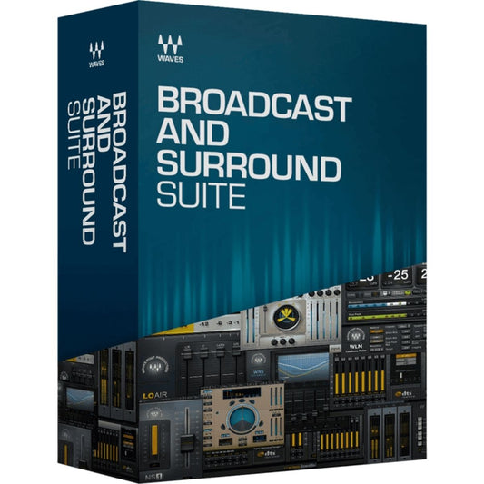 Waves Broadcast and Surround Suite Plug-in Bundle Wavy Pro Audio