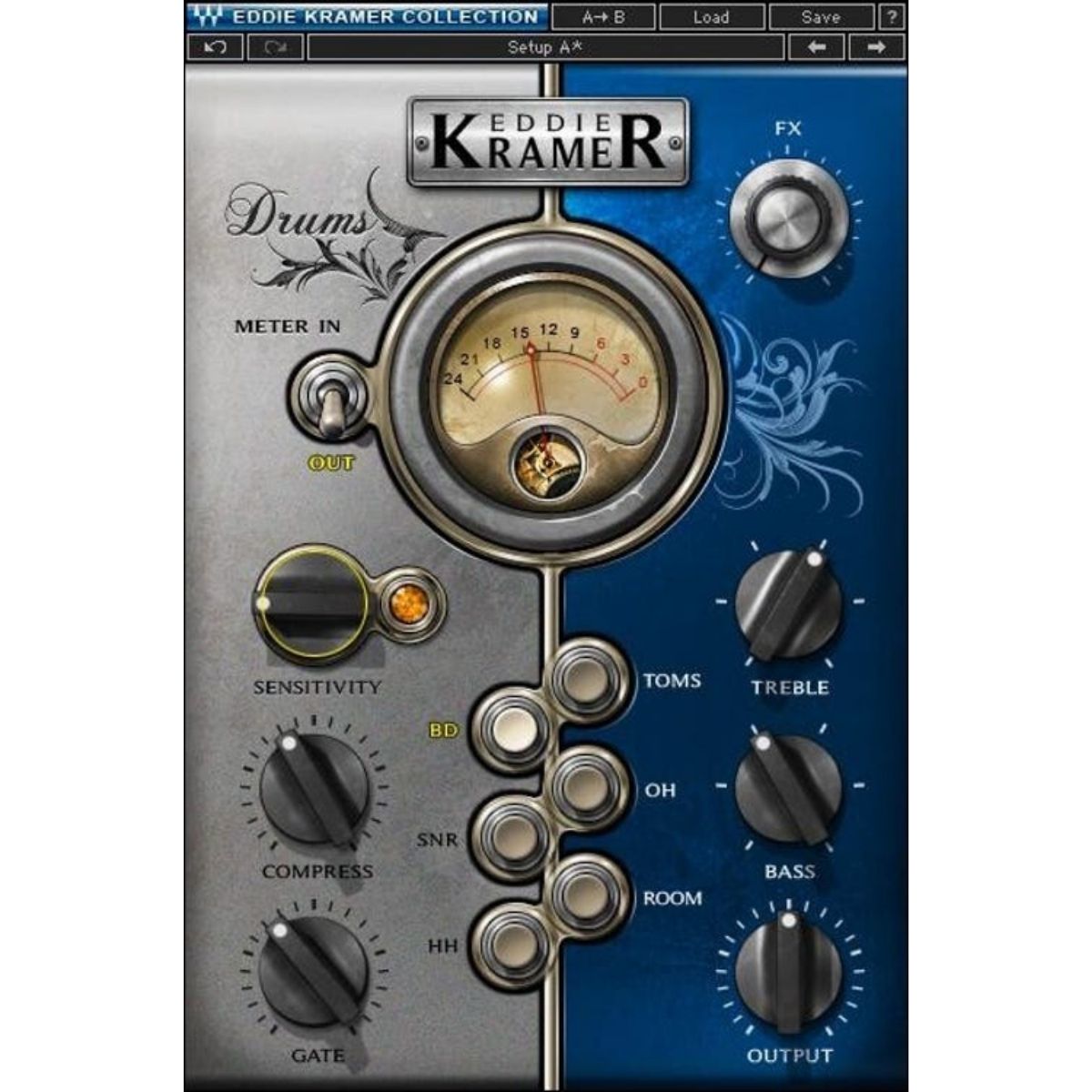 Waves Eddie Kramer Drum Channel Plug-in Wavy Pro Audio