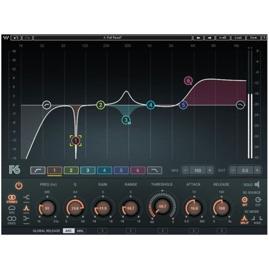 Waves F6 Floating-Band Dynamic EQ Plug-in Wavy Pro Audio