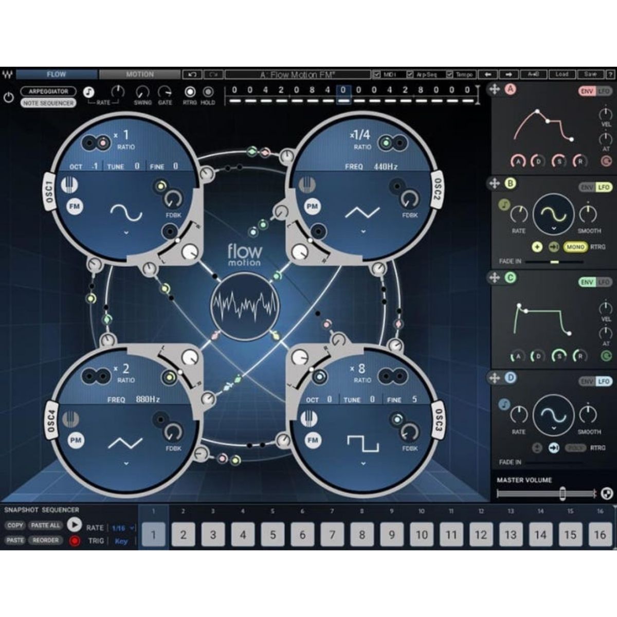 Waves Flow Motion FM Synthesizer Wavy Pro Audio