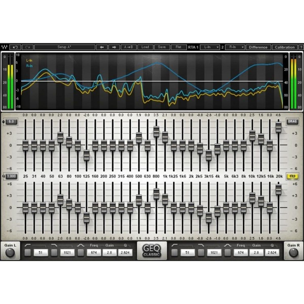 Waves GEQ Graphic Equalizer Plug-in Wavy Pro Audio