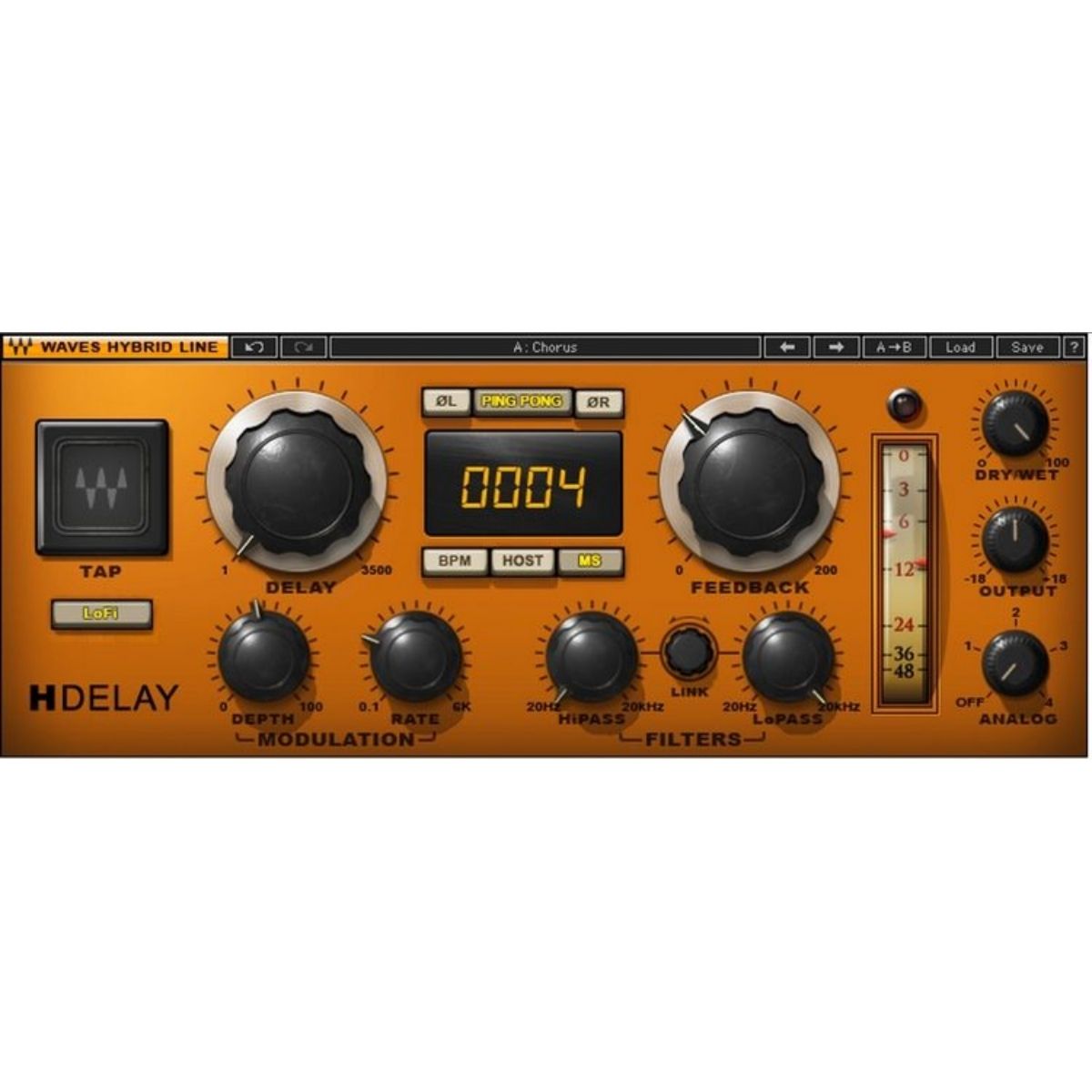 Waves H-Delay Hybrid Delay Plug-in Wavy Pro Audio