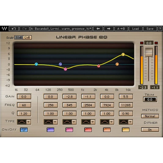 Waves Linear Phase EQ Plug-in Wavy Pro Audio