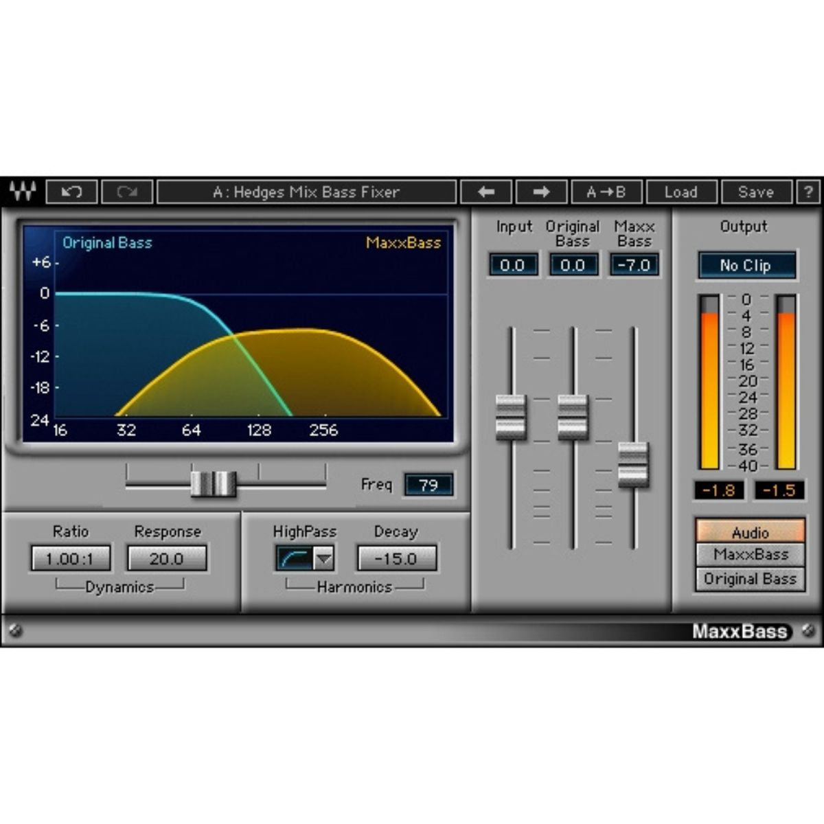 Waves MaxxBass Bass Enhancer Plug-in Wavy Pro Audio