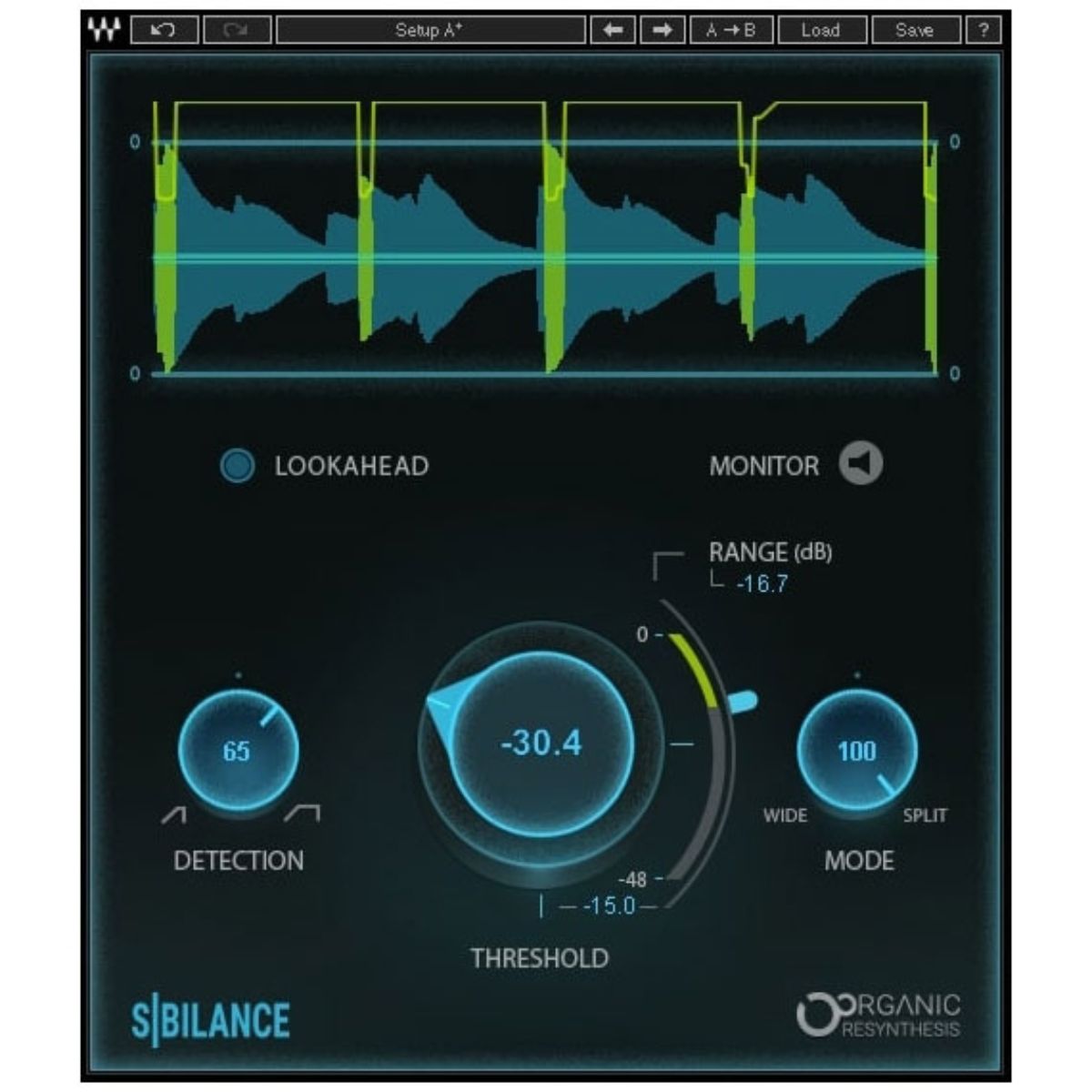 Waves Sibilance Vocal De-esser Plug-in Wavy Pro Audio