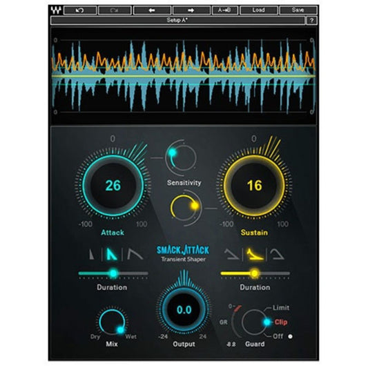 Waves Smack Attack Transient Shaping Plug-in Wavy Pro Audio