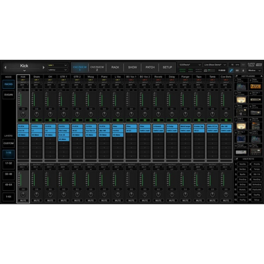 Waves SoundGrid SuperRack - Plug-in Rack for Live Sound Applications Wavy Pro Audio