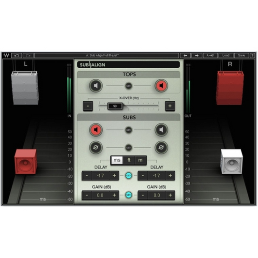 Waves Sub Align PA Subwoofer Time Alignment Plug-in Wavy Pro Audio