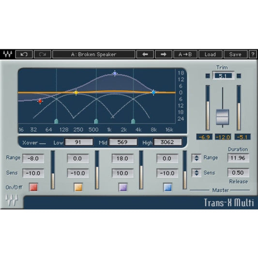 Waves Trans-X Transient Shaping Plug-in Wavy Pro Audio