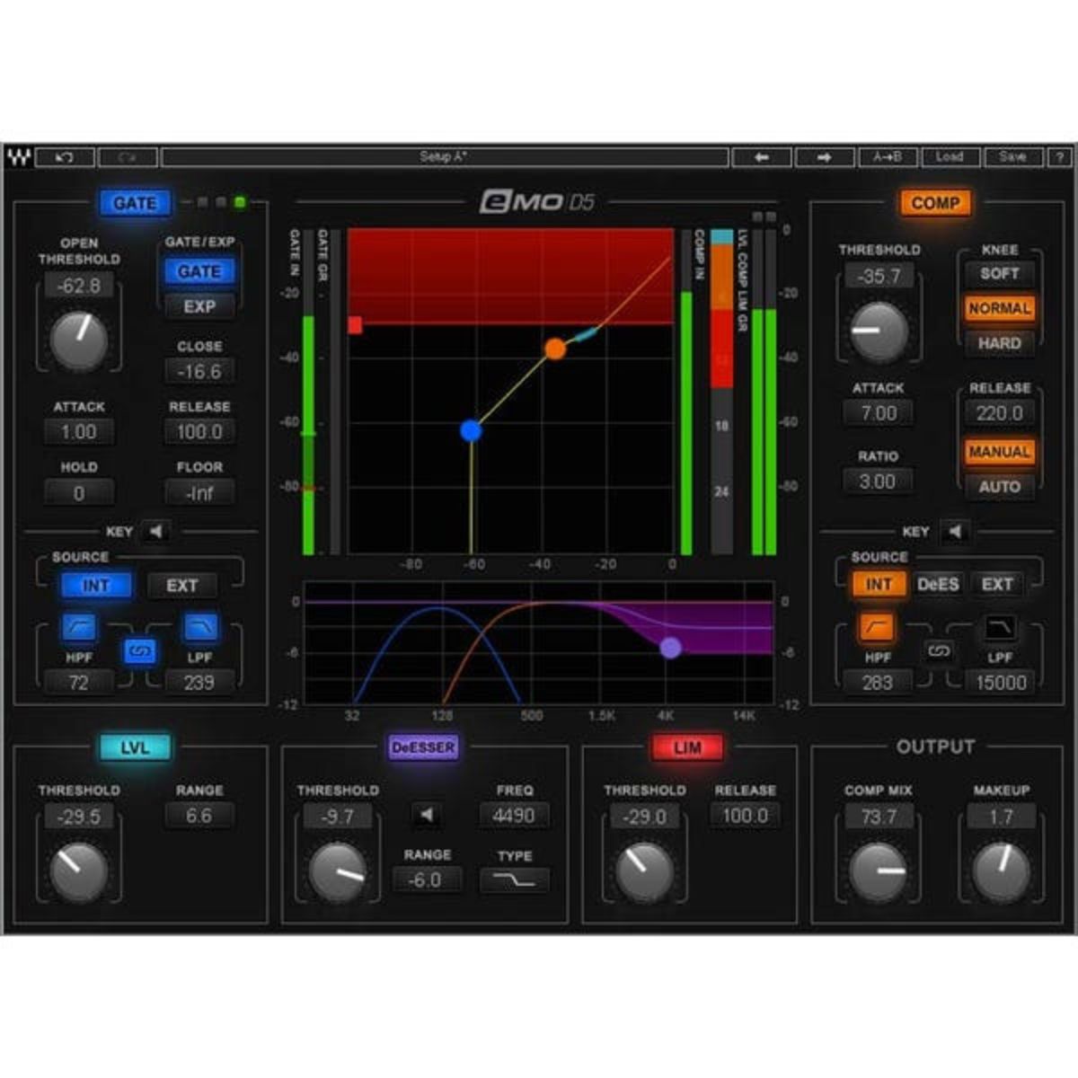 Waves eMo D5 Dynamics Plug-in Wavy Pro Audio