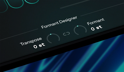 AutoTune Advanced Formant Designer controls