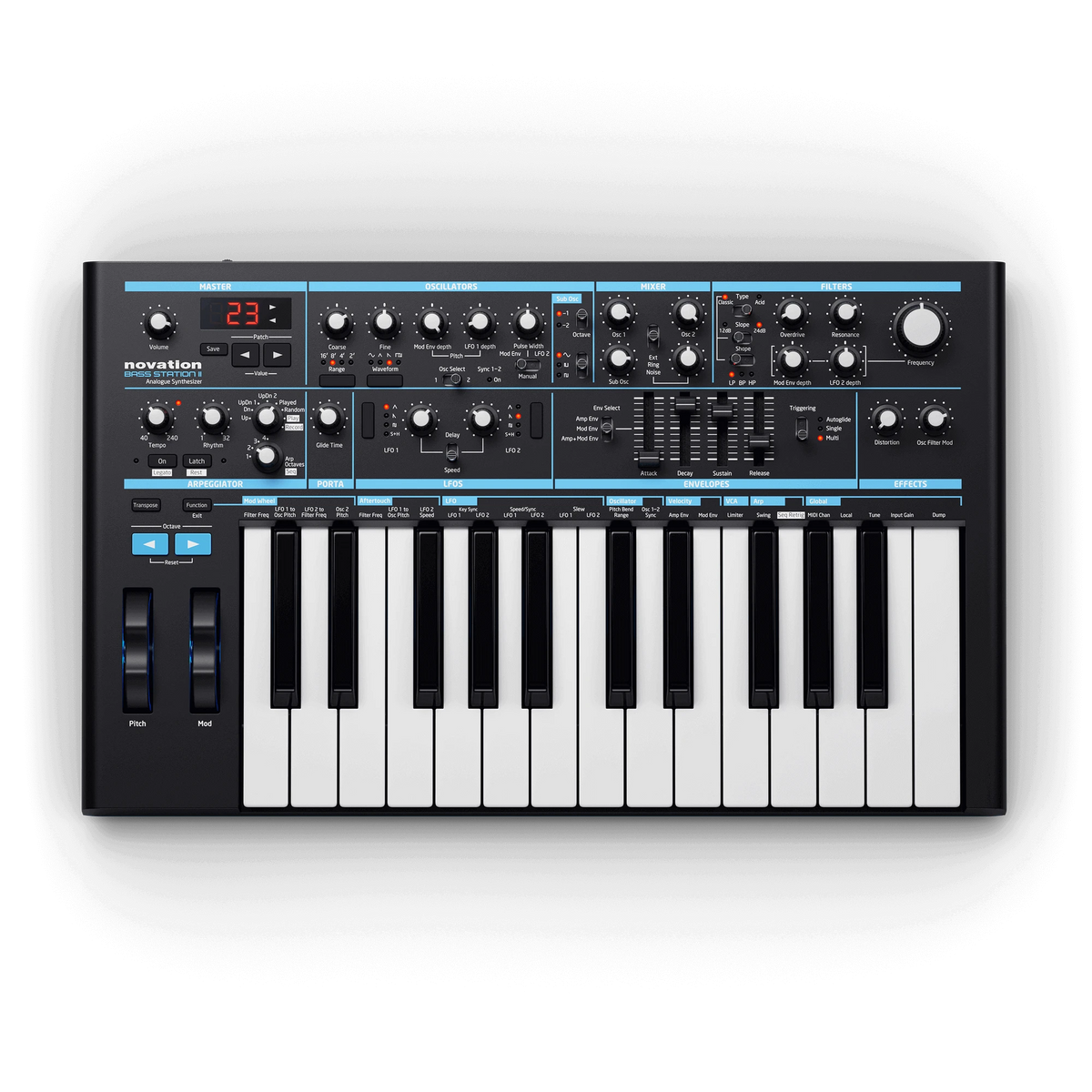 Novation Bass Station II Straight Top