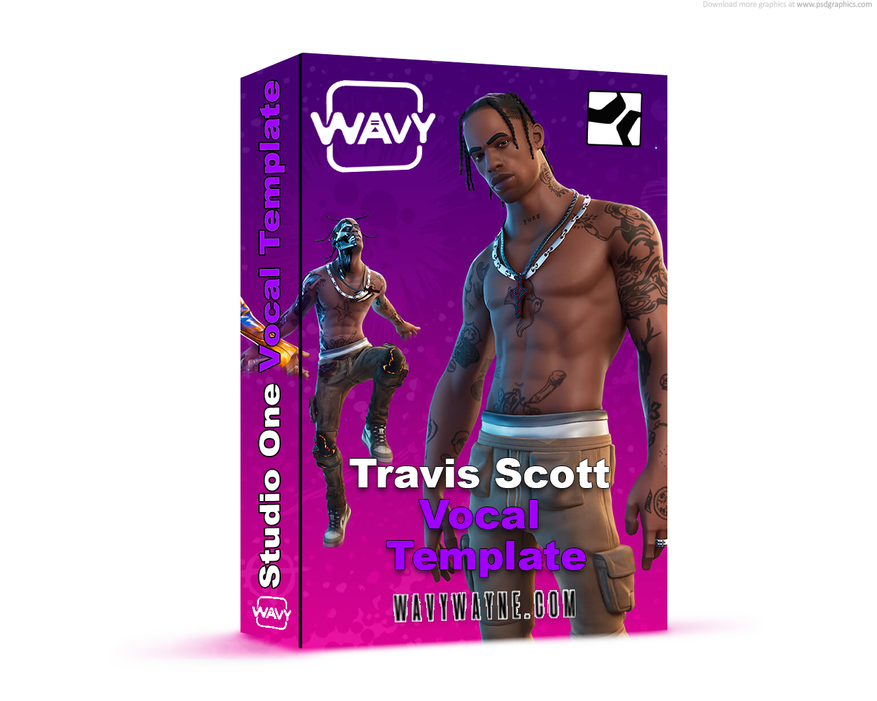 Travis Scott Type of Vocal Template for Studio One